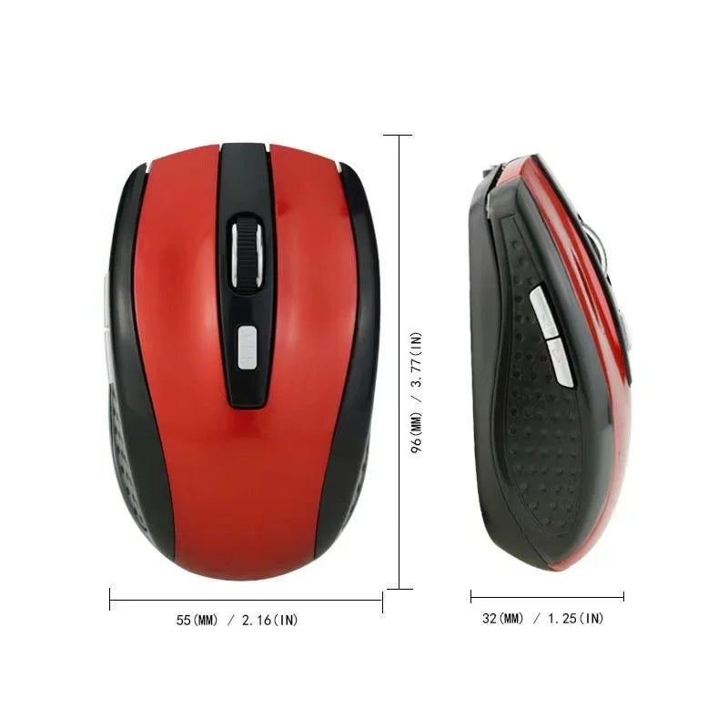 2.4G Wireless Mouse Silent Mouse Adjustable DPI Levels Portable Charging Mobile Optical Office Mouse for Notebook PC MacBook