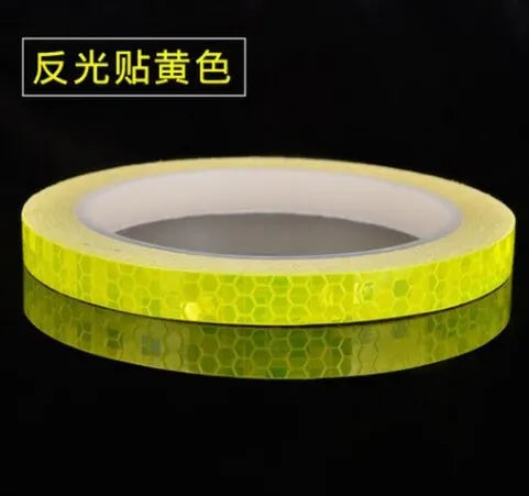 1cm*8m Bike Stickers Reflective Tape Fluorescent MTB Bike Bicycle Strips Cycling MTB Tapes for Bicycle Helmet Motorcycle Scooter