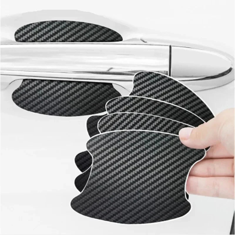 Handle sticker Car door handle, car sticker protective film, carbon fiber handle wrist sticker 4 car stickers