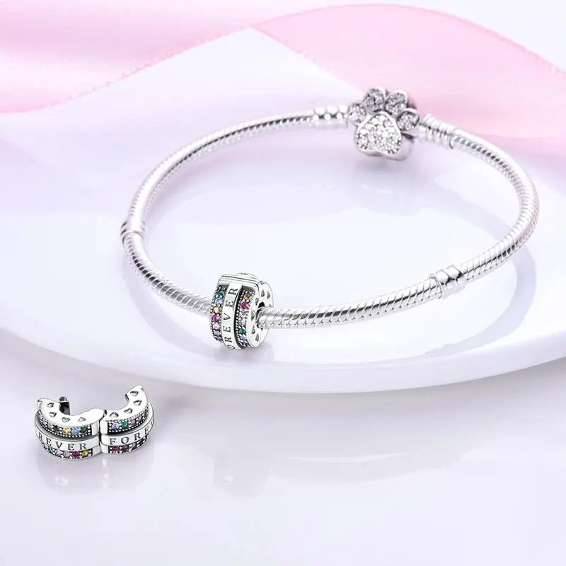 New Original 925 Sterling Silver Beads Pendant Fit Pandora Charm Bracelet Butterfly Moon Star Luminous DIY Jewelry Making