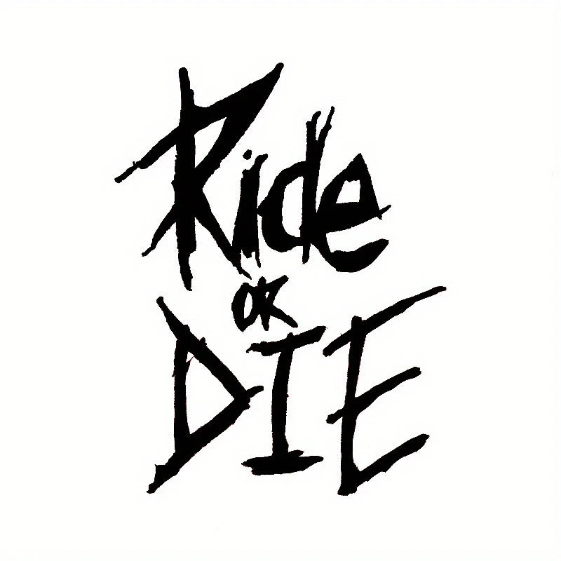 1Pcs MTB Bike Frame Sticker Ride Or Die Top Tube Sticker Bicycle Decals Decorative Frame Stickers Bike Stickers Bike Decal