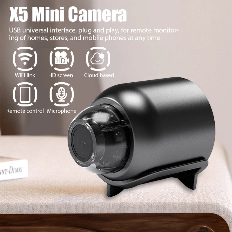 HD 1080P Mini Camera Wireless WiFi Baby Monitor Indoor Safety Security Surveillance Night Vision Camera IP Camera Recorder