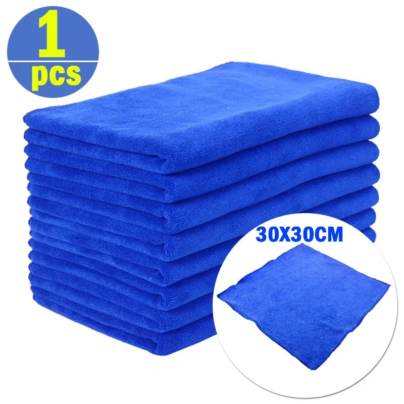 20Pcs Car Wash Microfiber Towels Auto Wash Drying Cloth Hemming Towel Car Care Cloth Detailing Polishing Towel Car Cleaning Tool