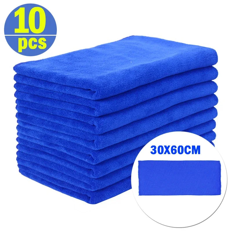 20Pcs Car Wash Microfiber Towels Auto Wash Drying Cloth Hemming Towel Car Care Cloth Detailing Polishing Towel Car Cleaning Tool