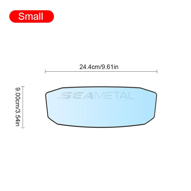 SEAMETAL Wide Angle Convex Rearview Mirror Anti Glare Car Interior Rear View Baby Child Seat Watch Sun Visor Mirror Covers