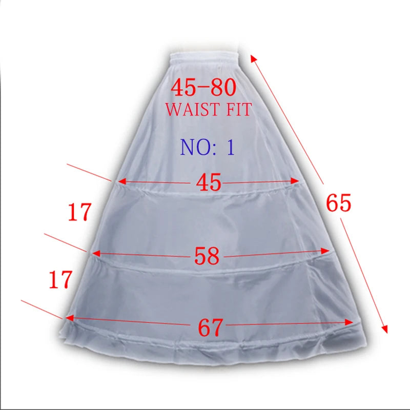 Girls Crinoline Petticoat with hoop Under skirt Short White Underskirt A-line Ball Gown Petticoats