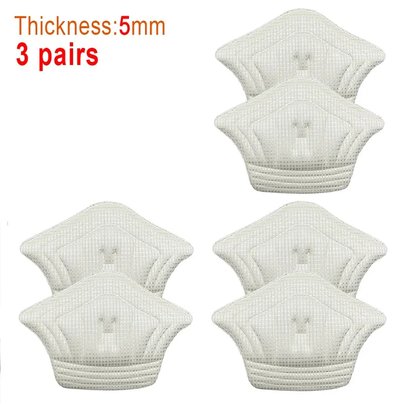 3pair/6pcs Insoles Patch Heel Pads for Sport Shoes Back Sticker Adjustable Size Antiwear Feet Pad Cushion Insert Insole