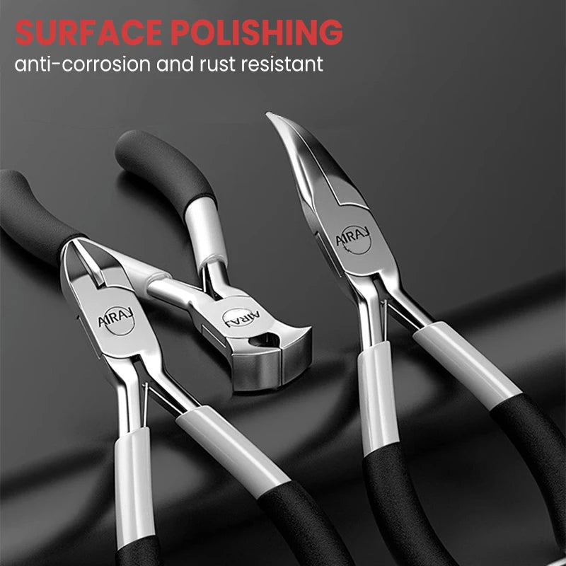 AIRAJ Mini Pointed Toothless Flat Mouth Extended Needle Mouth Oblique Mouth Pliers Flat Mouth Wire Binding Pliers Set