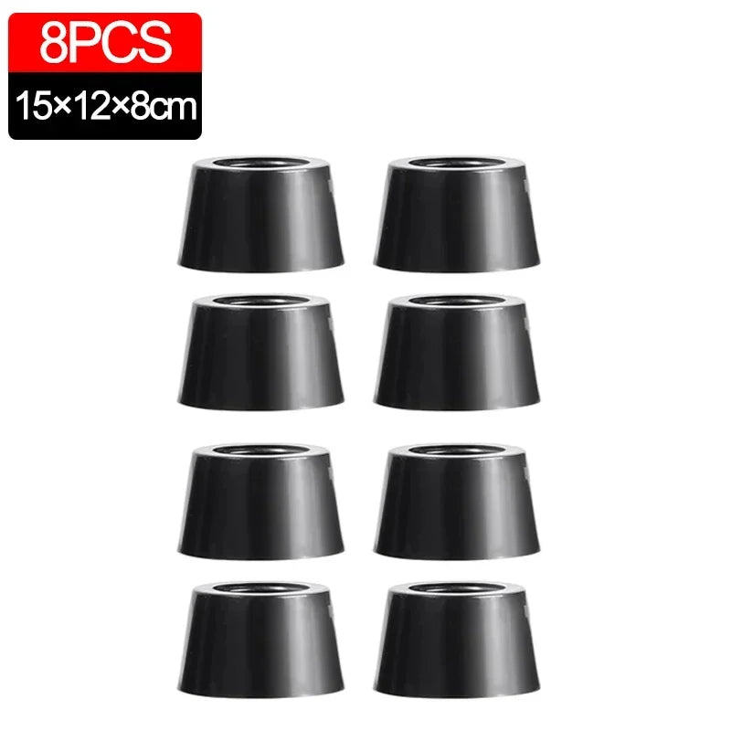 8/40pcs Anti Slip Furniture Foot Black Speaker Cabinet Bed Table Box Conical Rubber Shock Pad Floor Protector Furniture Parts