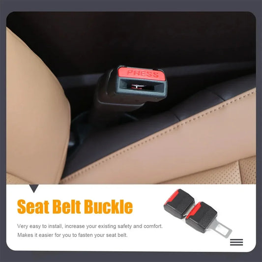 2PCS Car Seat Belt Clip Extension Plug Car Safety Seat Lock Buckle Seatbelt Clip Extender Converter Baby Car Seat Accessories