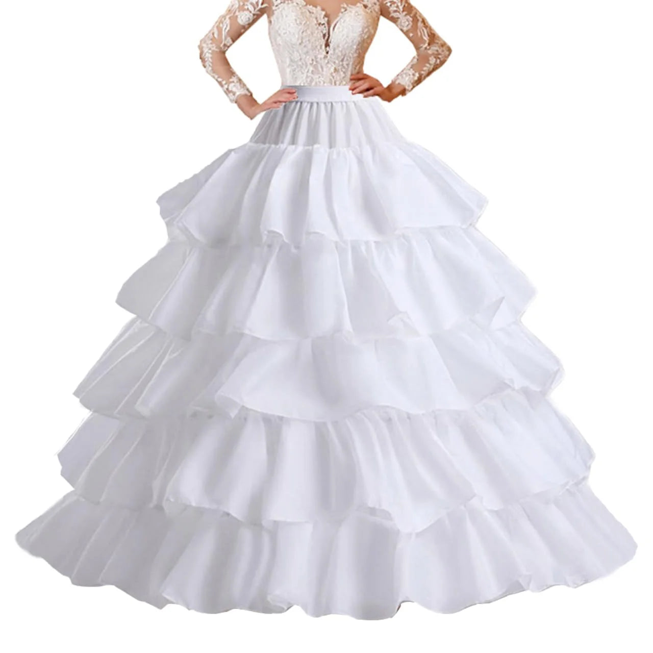 Bridal Wedding Petticoat Underskirt Ball Gown Crinoline Slip Underskirt Bridae Prom Dress Petticoats