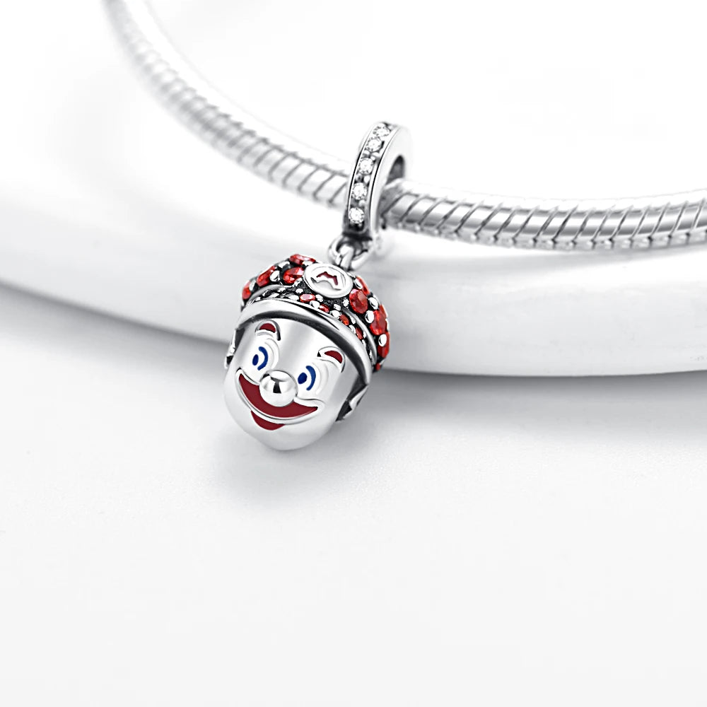 925 Sterling Silver Herocross 2024 Minnie Mickey Charm Beads Fit Original Pandora Bracelet DIY Jewelry Christmas Gift