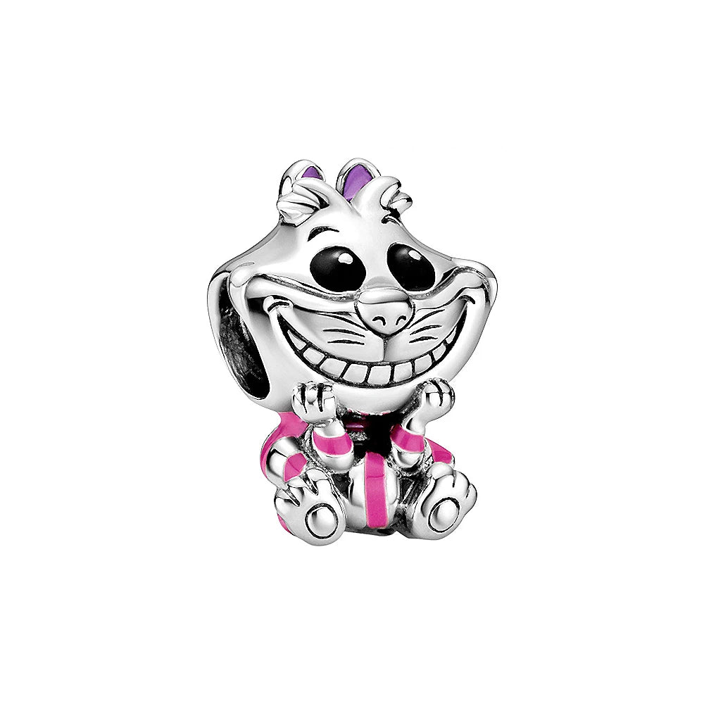 925 Sterling Silver Collection Minnie Safty chain Alice Stitch Charm Beads Suitable For Pandora Bracelets Jewelry Making