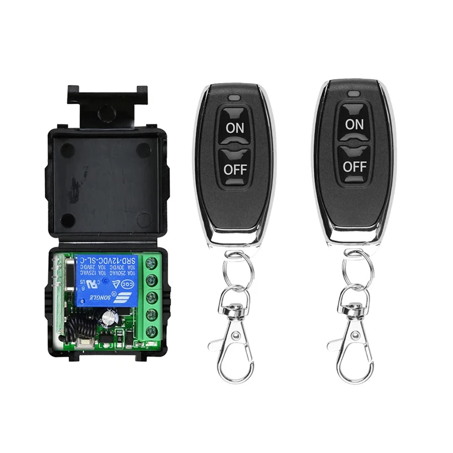 Universal Gate Remote Control Switch DC 12V RF 433 Mhz Asking Code Relay Receiver DIY Mini Module for Garage Door LED Lighting