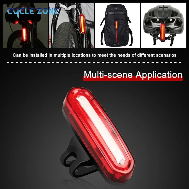 Bicycle Taillight MTB Red Light Bike Rear Light Cycling Warming Safety Lamp USB Rechargeable Led Bike Light Bike Accessories