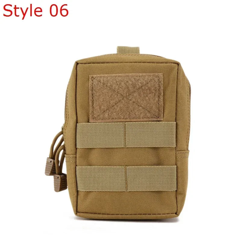 Molle waist bag, men's mobile phone bag, camping EDC bag