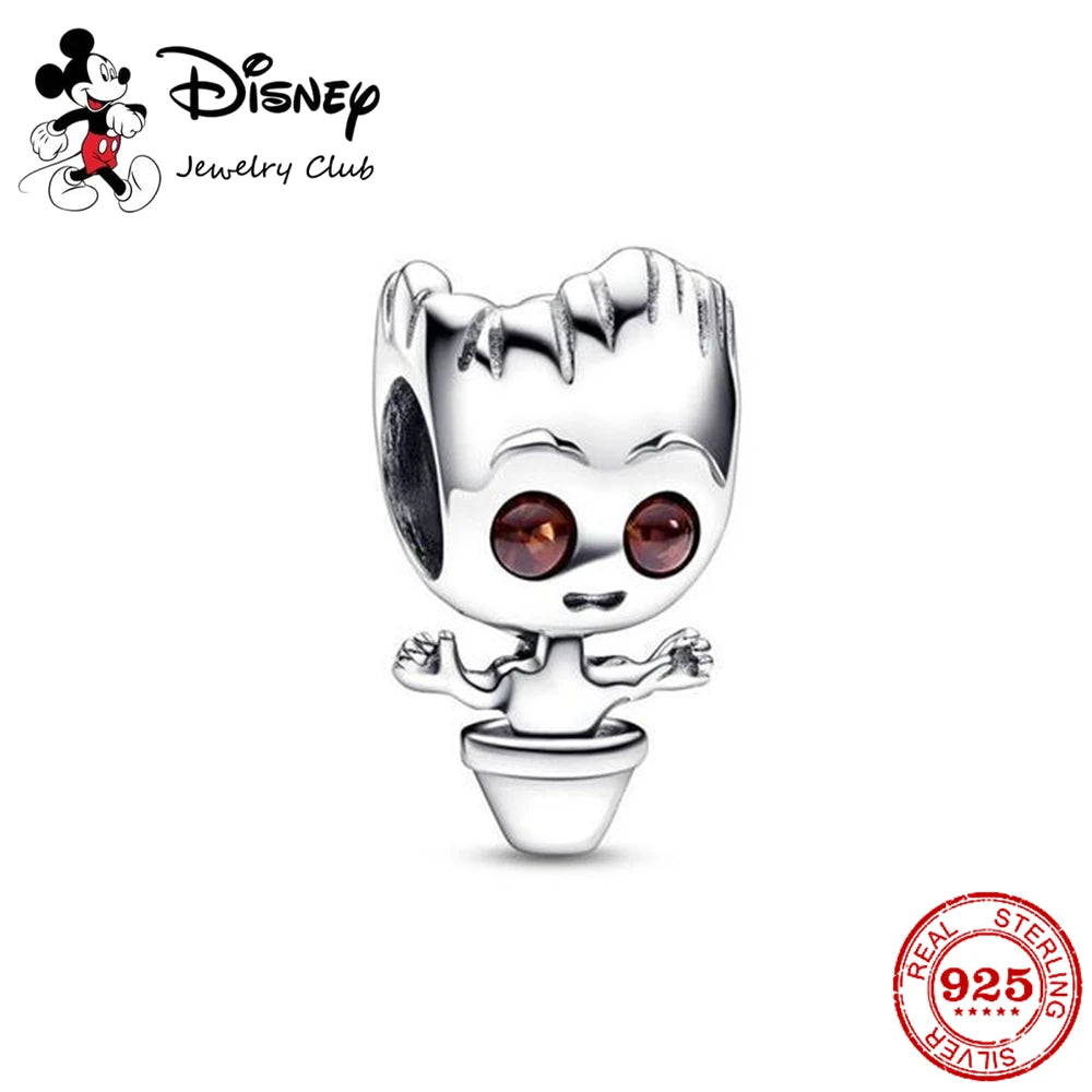 Disney Minnie Mouse Rocket Raccoon Charms Pendant Fit Pandora Charms Silver 925 Original Bracelet Beads Charm for Jewelry Gift