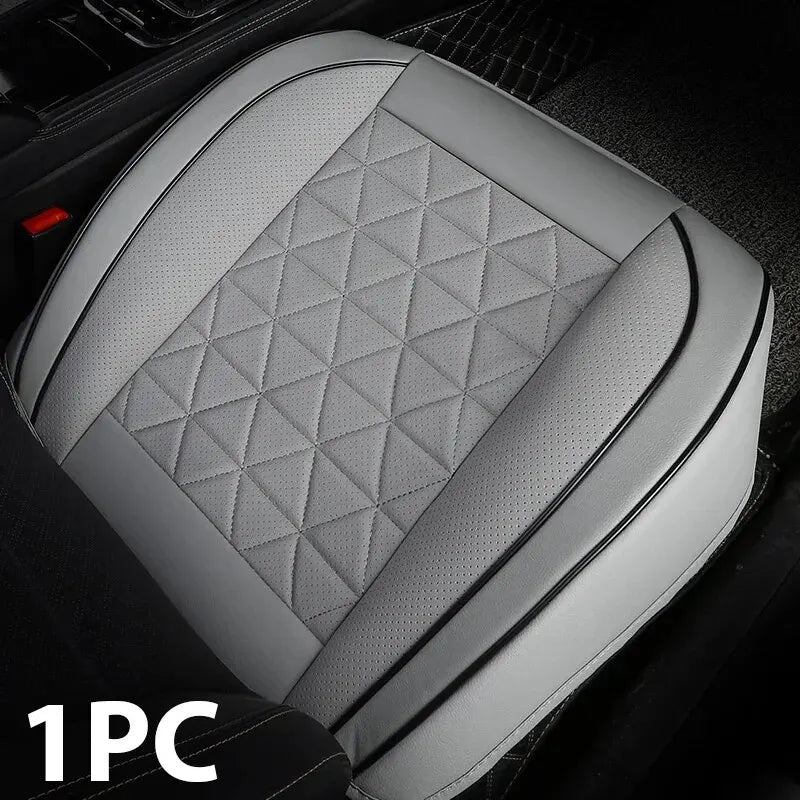 New Front Car Seat Cover PU Leather Cars Seat Cushion Automobiles Seat Protector Universal Car Chair Pad Mat Auto Accessories