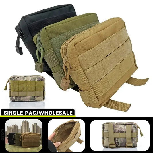 Molle Utility EDC Waist Bag Tactical Pouch Medical First Aid Bag Belt Pouch Outdoor Sports Hunting Bag