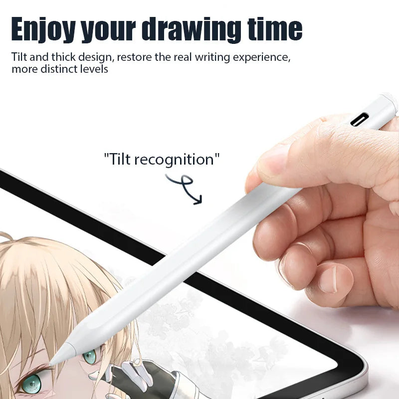 For Apple Pencil 2 for iPad Pencil Palm Rejection Tilt Pen for 2022 2021 2020 2019 2018 iPad Air 4 5 7 8 9 Mini 5 6 Stylus Pen