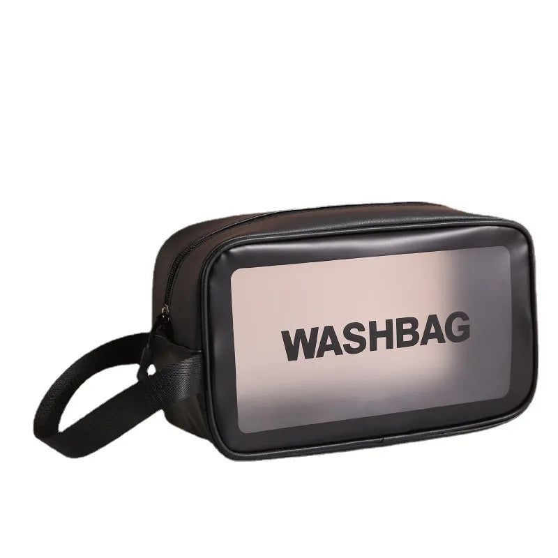 Portable Cosmetic Waterproof Bag Large Capacity Dust Proof Make Up Storage Handbags PVC Fashion Transparent Travel Bags