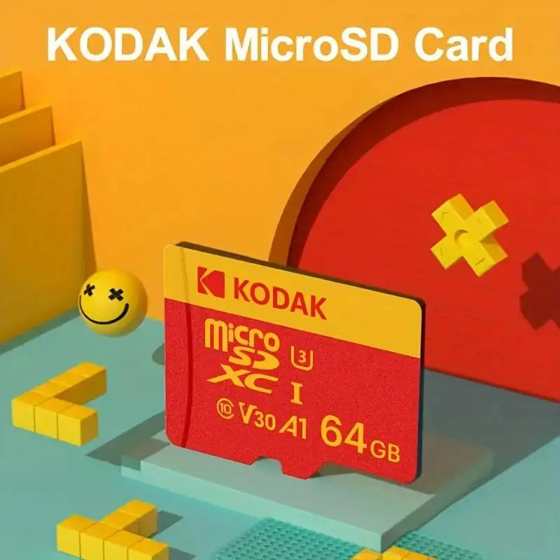 KODAK Micro SD Card Memory Card Class 10 256GB 128GB 64GB 32GB 4K High Speed Cartao De Memoria Flash Memory TF Mecard C10