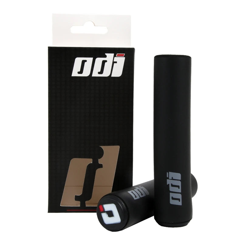 ODI MTB Handlebar Grips Mountain Bicycle Folding Bike Cover Ultralight Anti Slip Silica Gel Foaming Including Plug Bicycle Parts