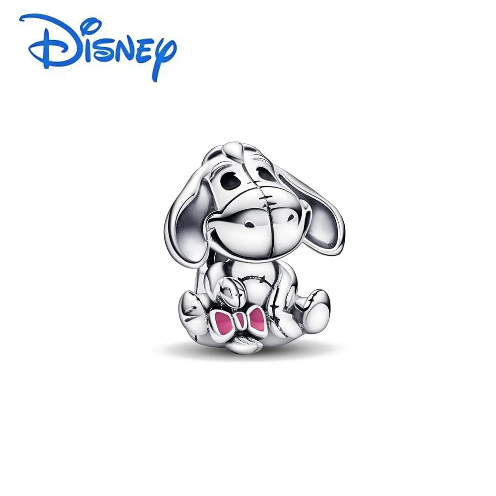 925 Silver Disney 100th Princess Pumpkin Cart Mickey Minnie Dumbo Charm Stitch Beads Fit Original Pandora Bracelets DIY Jewelry