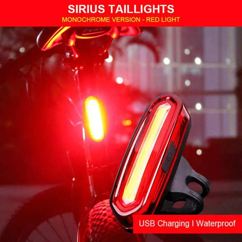 Bicycle Taillight MTB Red Light Bike Rear Light Cycling Warming Safety Lamp USB Rechargeable Led Bike Light Bike Accessories