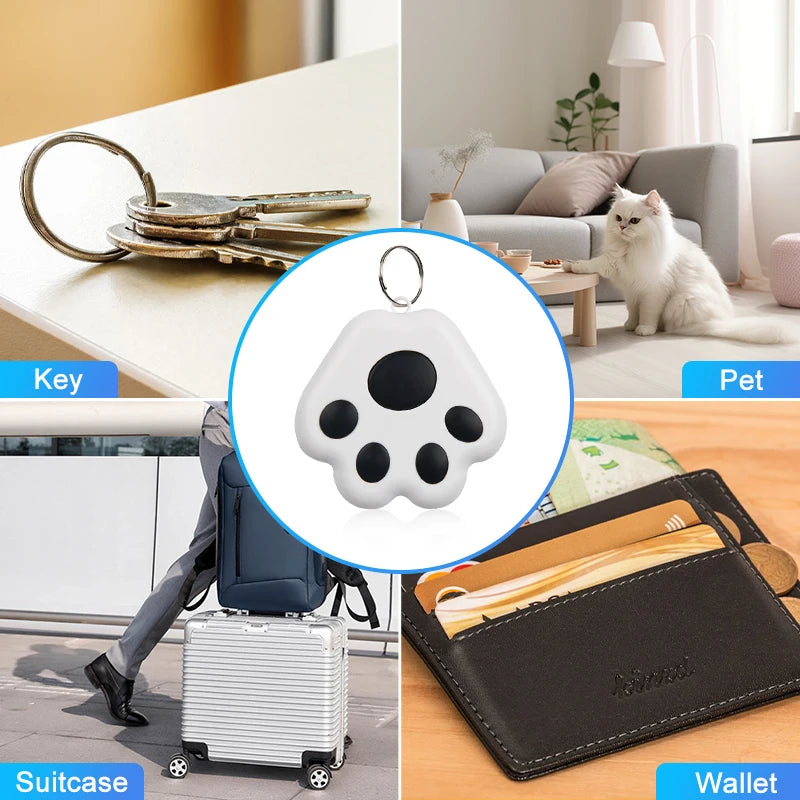 Mini GPS Tracker Key Kids Bag Finder Dog Cat Pet Locator Smart Bluetooth Tracker Device Anti-lost Reminder for IOS/ Android