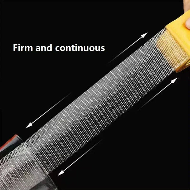 1Roll 5M Double Sided Tape High Viscosity Grid Fiber Transparent Double Sided Tape Sticky Adhesive Fiber Mesh Tape