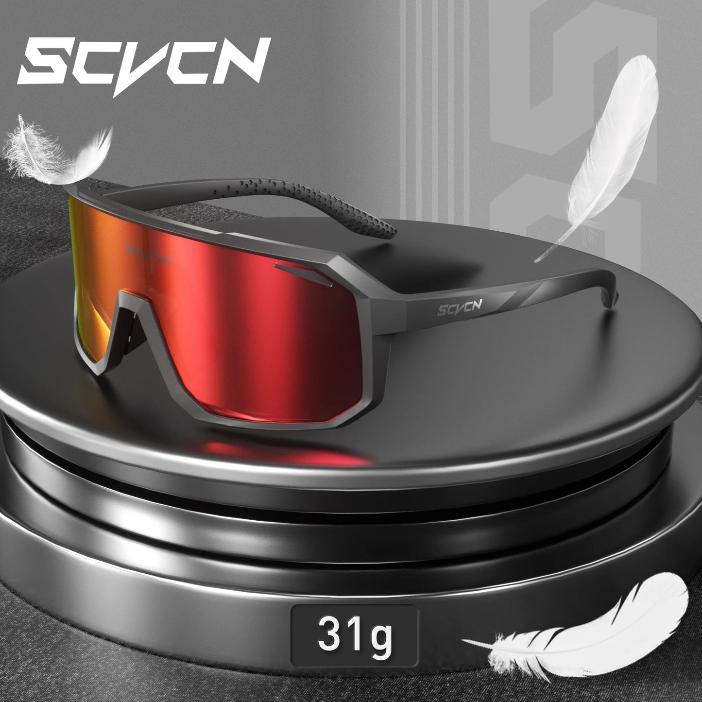 SCVCN Men bicycle Cycling Sunglasses Woman MTB road bike Driving Goggles Outdoor Sports running Glasses UV400 Hiking Eyewear