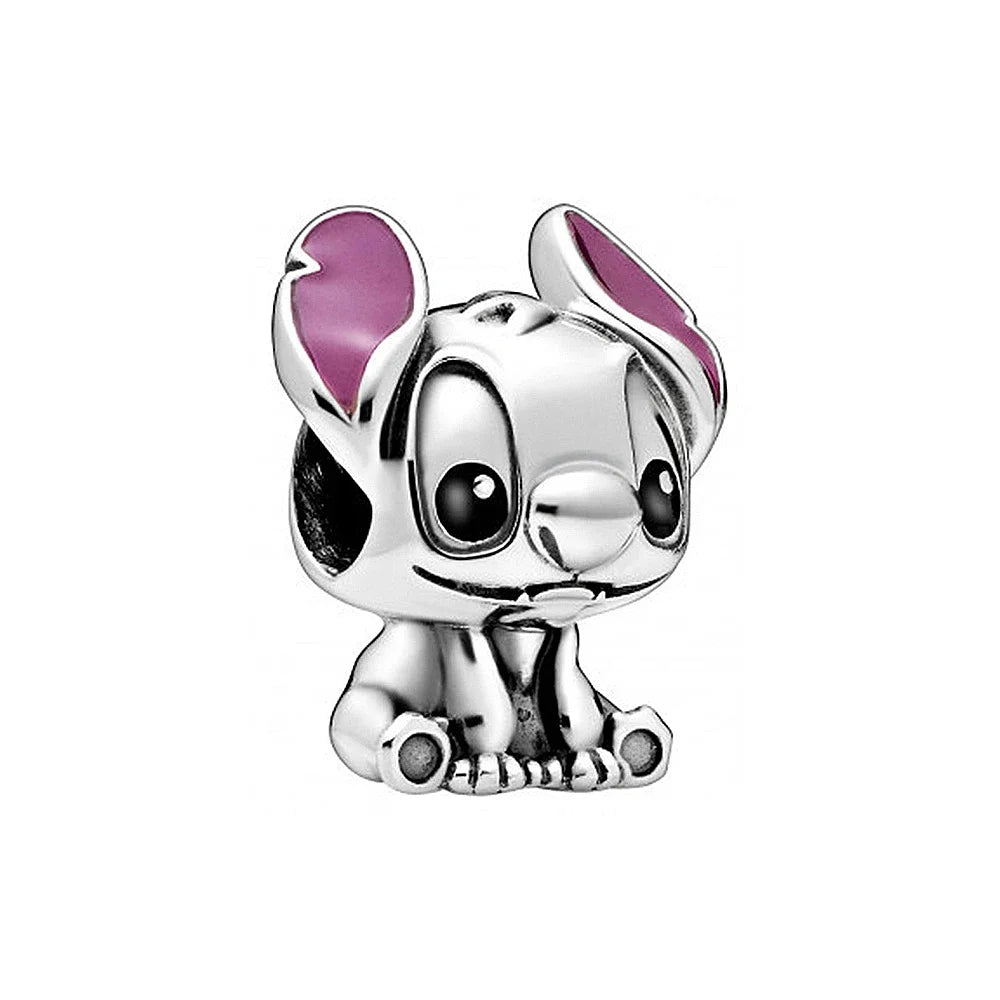 Disney 100th Princess Pumpkin Cart Mickey Minnie Dumbo Charm Stitch Beads Fit Original Pandora Bracelets DIY Jewelry Gifts Toy