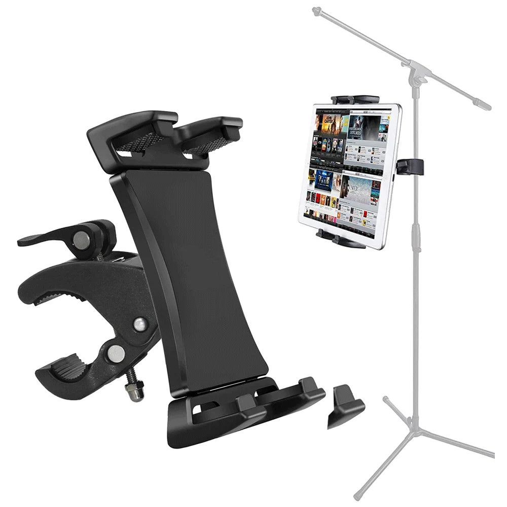 Mount Bracket Gym Treadmill Bike Handlebar Clip Stand Sports Adjustable tablet Holder Universal 4-13 inch for iPad 9.7 10.5 2018