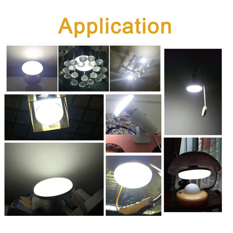 220V LED Bulb E27 Base Household Energy Saving Lamp 15W Indoor Lighting Flying Saucer Light Ampoule E27