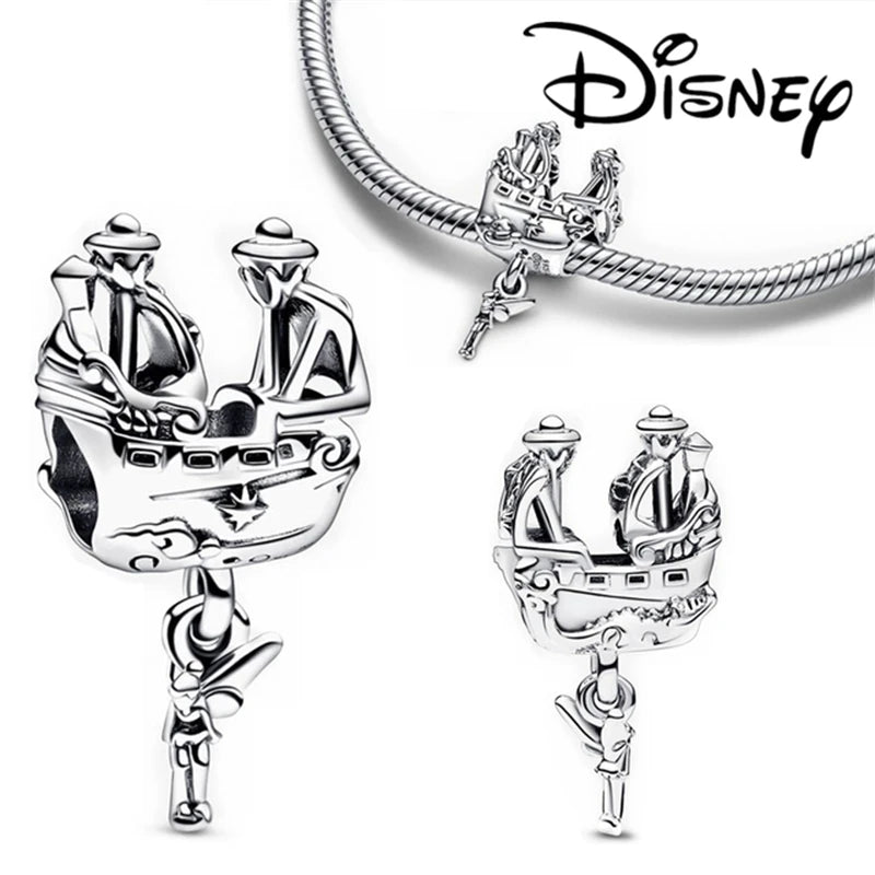 Disney Minnie Mouse Rocket Raccoon Charms Pendant Fit Pandora Charms Silver 925 Original Bracelet Beads Charm for Jewelry Gift