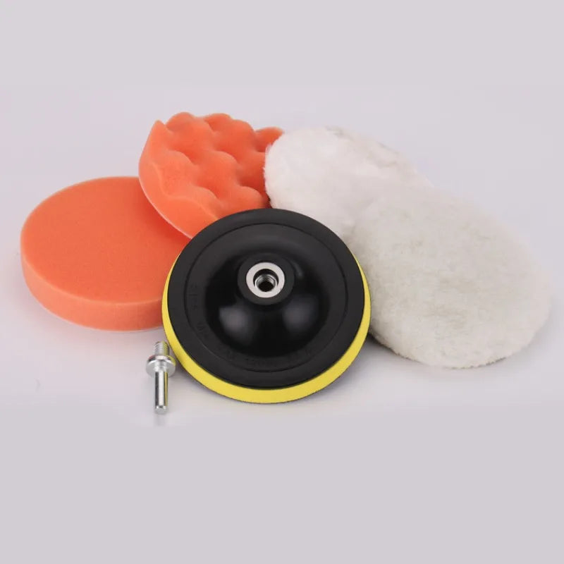 Car Polishing Pad Soft Wool Pad Waxing and Polishing Locomotive Body Polishing Disc Cleaning Scratch Removal Tool 4 Inch