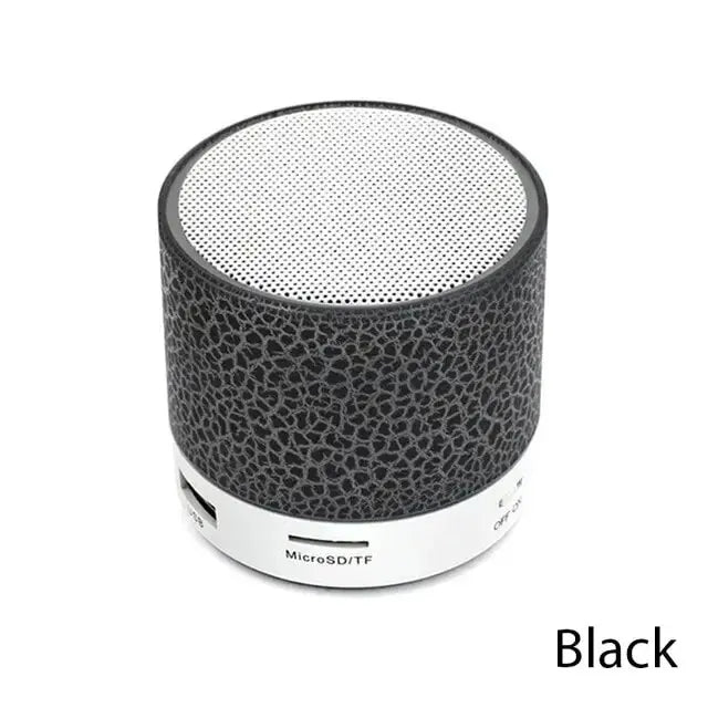 New Mini Portable Car Audio A9 Dazzling Crack LED Wireless Bluetooth Subwoofer Speaker TF Card