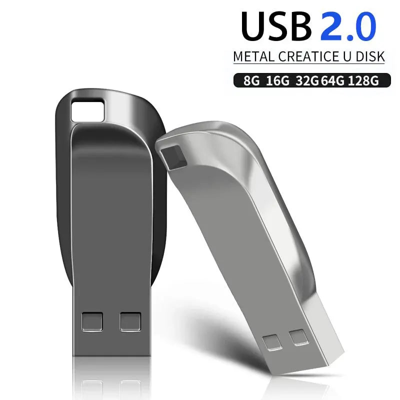 Clearance_NEW USB Flash Drive 2.0 High Speed 128GB 64GB 32GB 16GB 8GB Cle USB 2.0 Flash Pendrive 64GB 128GB Metal 2.0 Stick Pen