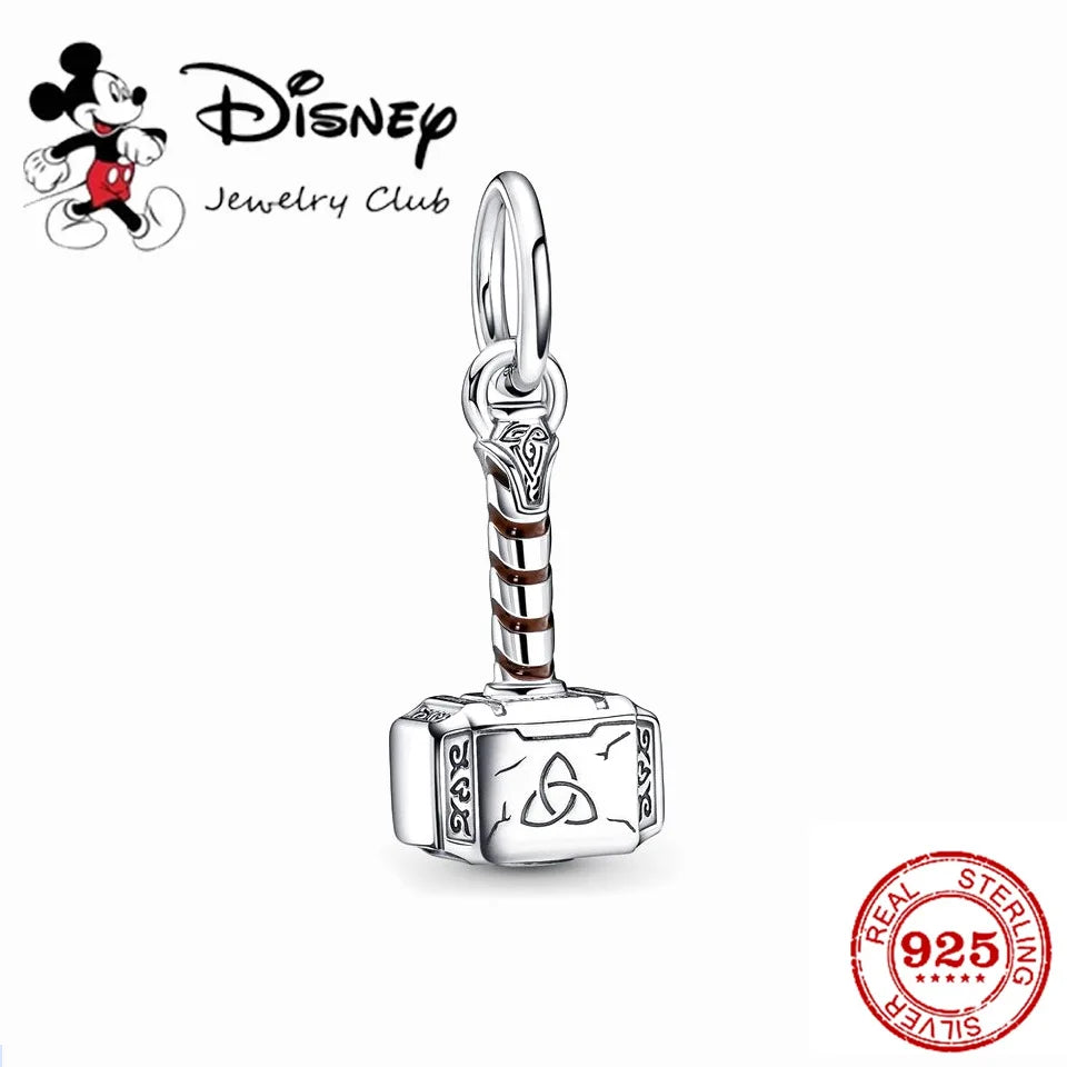 925 Silver Disney 100th Princess Pumpkin Cart Mickey Minnie Dumbo Charm Stitch Beads Fit Original Pandora Bracelets DIY Jewelry