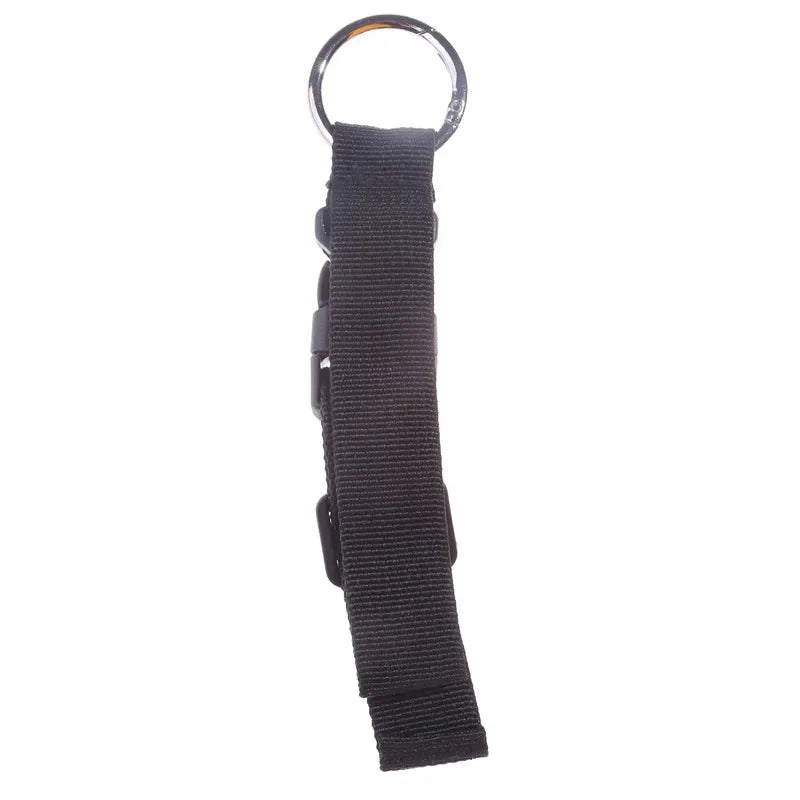 Portable Black Nylon Anti-theft Luggage Strap Holder Gripper Add Bag Handbag Clip Use To Carry Multitool