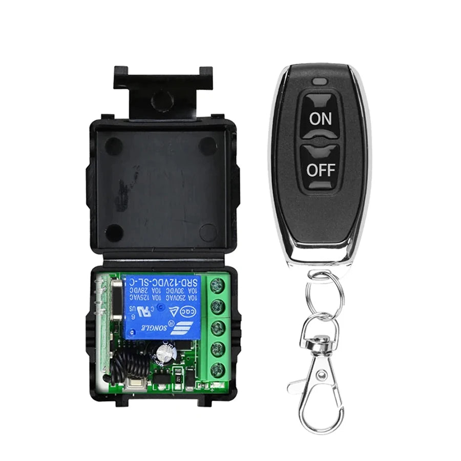 Universal Gate Remote Control Switch DC 12V RF 433 Mhz Asking Code Relay Receiver DIY Mini Module for Garage Door LED Lighting