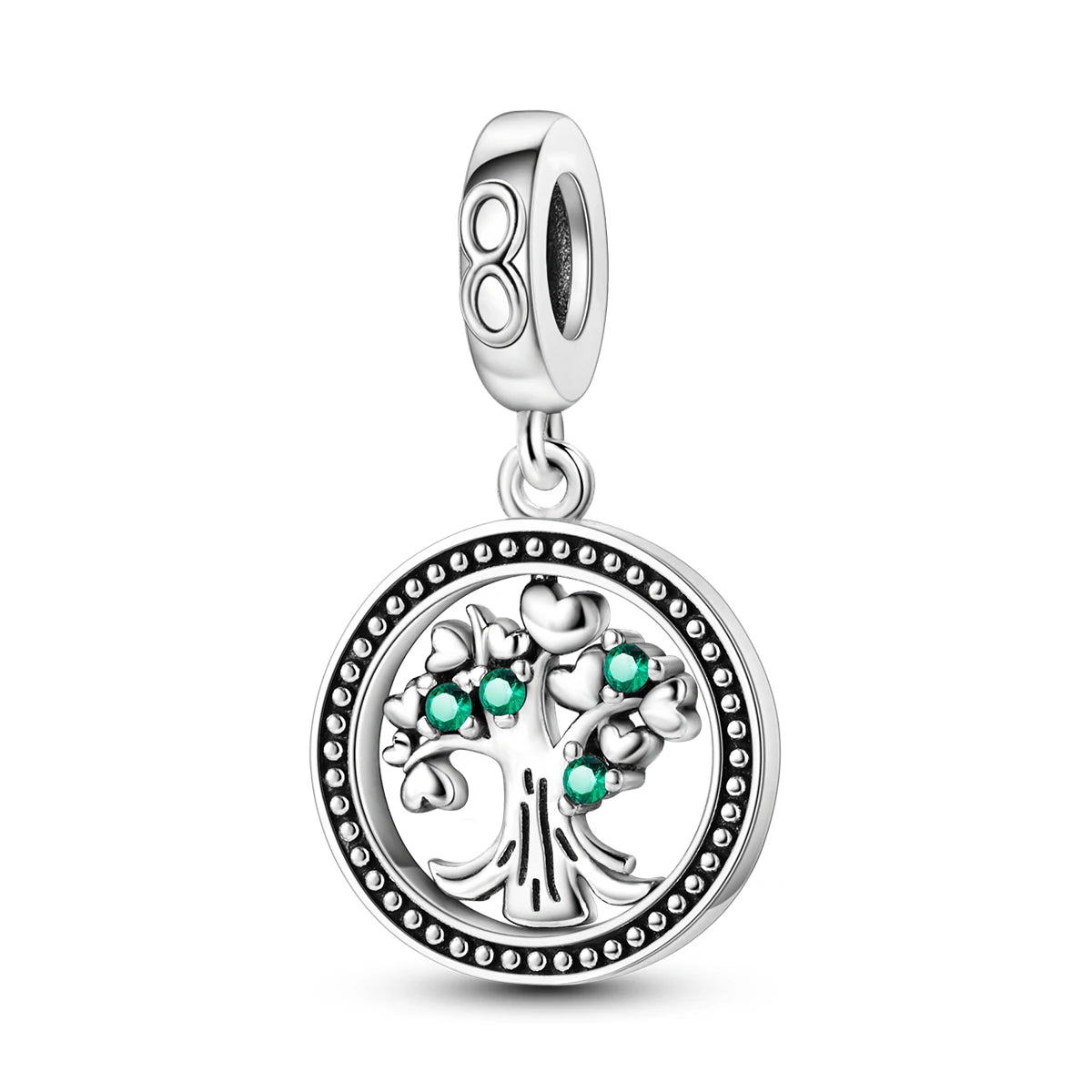 Silver Plated Chameleon Avocado Moon Spinning Eye Charms Fit Original Pandora Charm Beads Pendent Dangle Bracelet Woman Jewelry