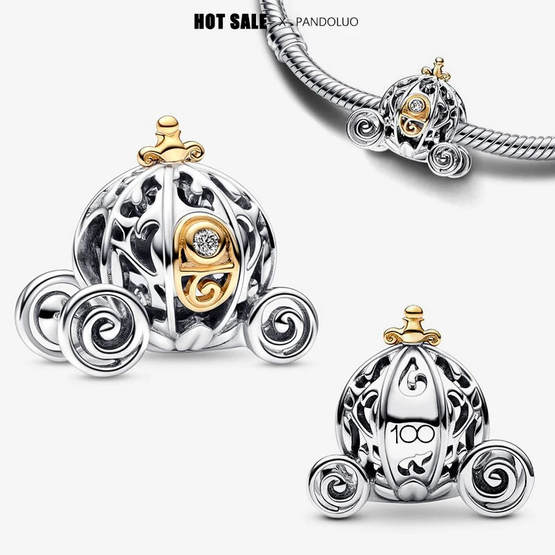 New in Disney Series Charm Beads Fits Pandora Original Charms Bracelet For Women 925 Silver Pendant Bead DIY Jewelry Hot Sale