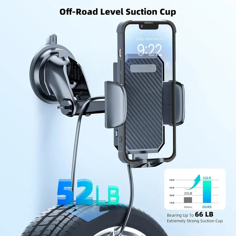 2023 NEW Universal Sucker Car Phone Holder 360° Windshield Car Dashboard Mobile Cell Support Bracket for iPhone Samsung Xiaomi