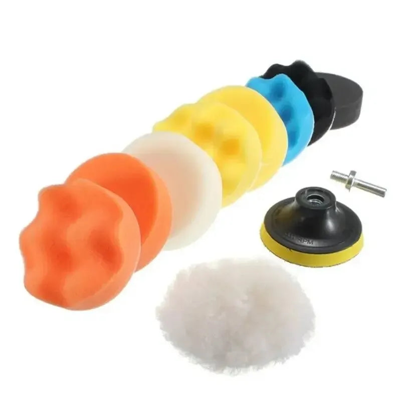 Polishing Sponge Plate Set Imitation Plush Waxing Angle Grinding Cleaning Sponge Wheel Car Beauty Set Electric Drill Polishing