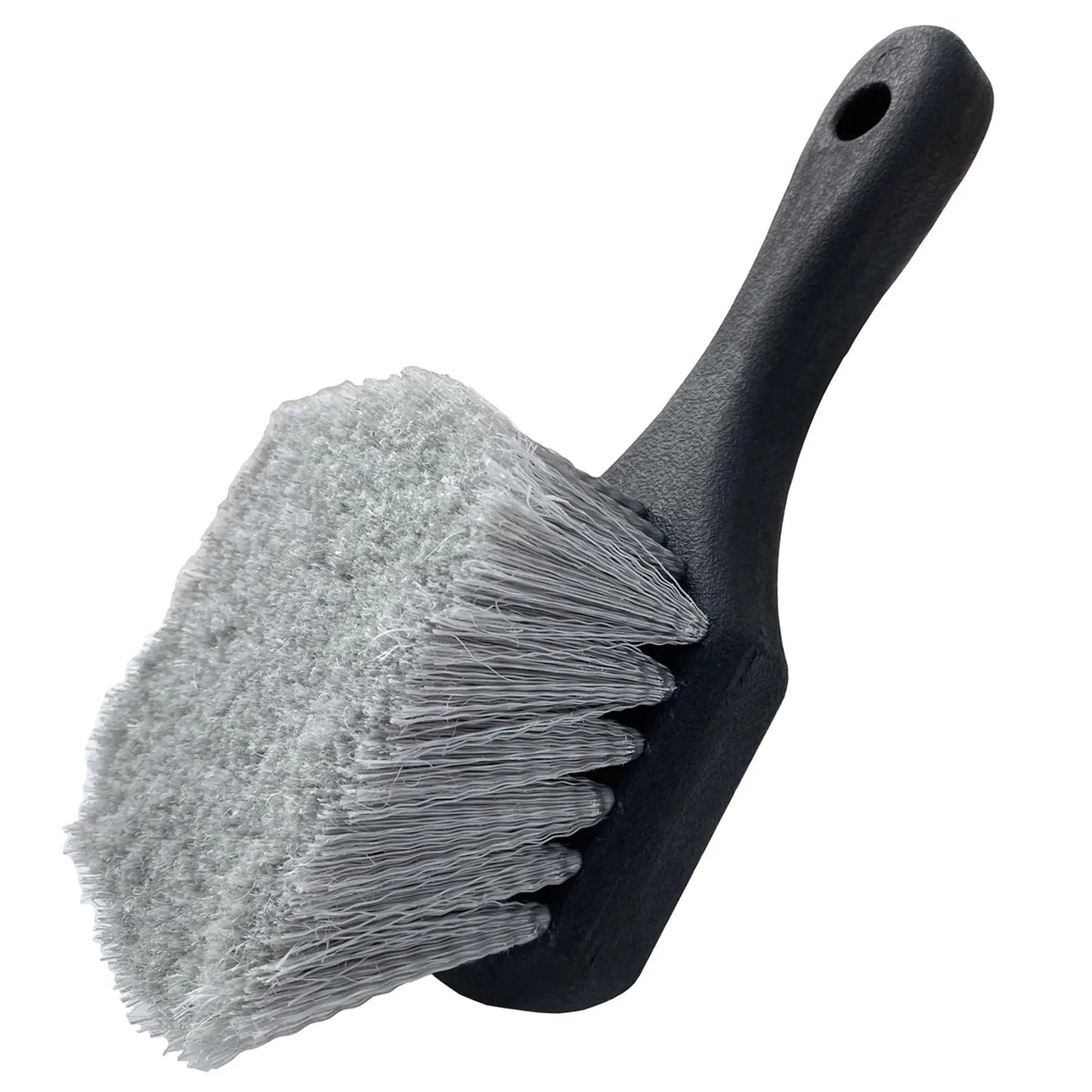 Wheel & Tire Brush for Car Rim, Short Handle Steel Wire Car Wash Brush, Cleans Tires & Releases Dirt and Road Grime