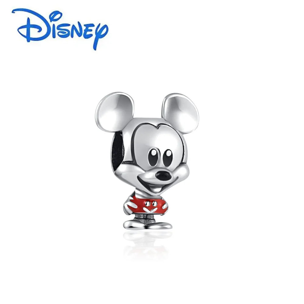 925 Silver Disney 100th Princess Pumpkin Cart Mickey Minnie Dumbo Charm Stitch Beads Fit Original Pandora Bracelets DIY Jewelry