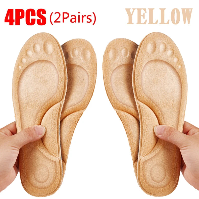 2Pairs Self Heating Insoles Thermostatic Thermal Insole Massage Memory Foam Arch Support Shoe Pad Heated Pads Winter Men Women