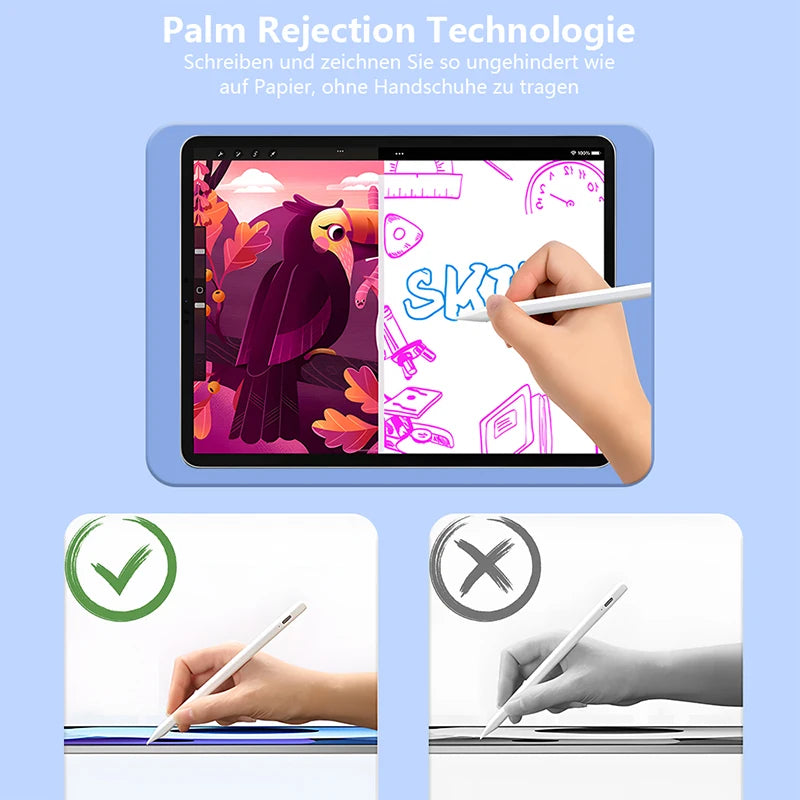 For Apple Pencil Palm Rejection Power Display iPad Pencil Pen For iPad 2022 2021 2020 2019 2018 Pro Air Mini Specific Stylus